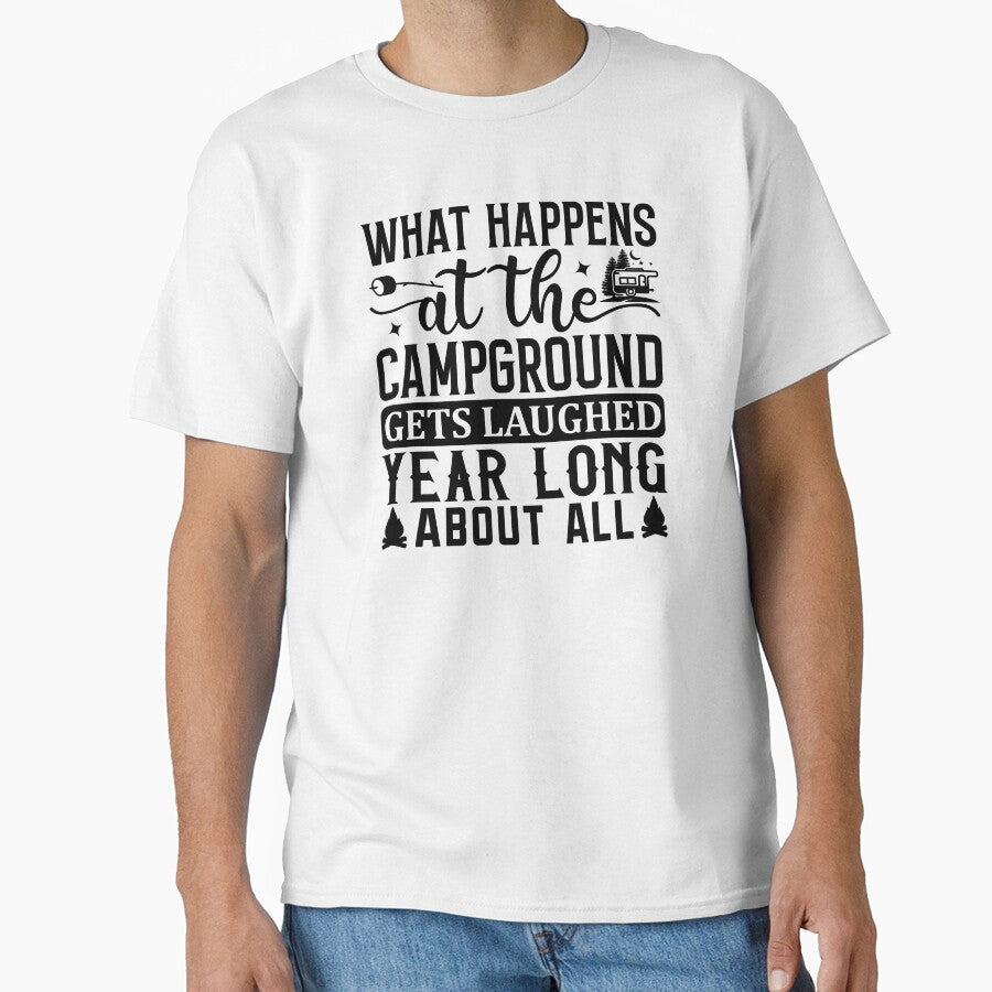 What happens at the campground gets laughed year long about all by Wit & Wear Company