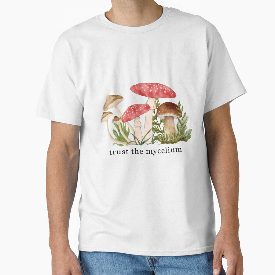 Trust the mycelium mushroom graphic by halesyeahhh