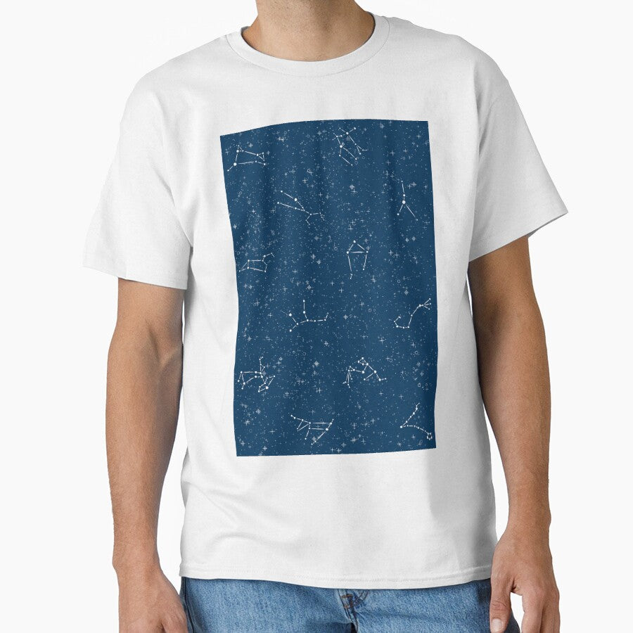 Zodiac constellation art, blue by ArtfulBonBon