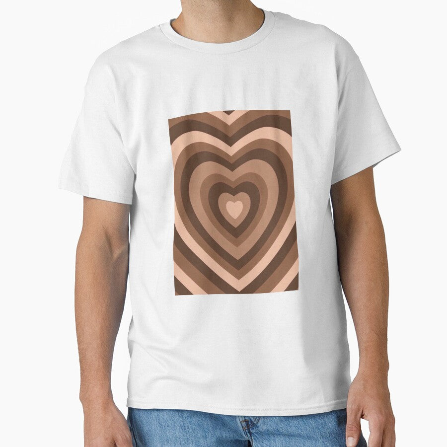 Y2K Brown Heart Aesthetic Print by She Filmmaker