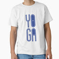 YOGA - Blue on White by MILESTYLES
