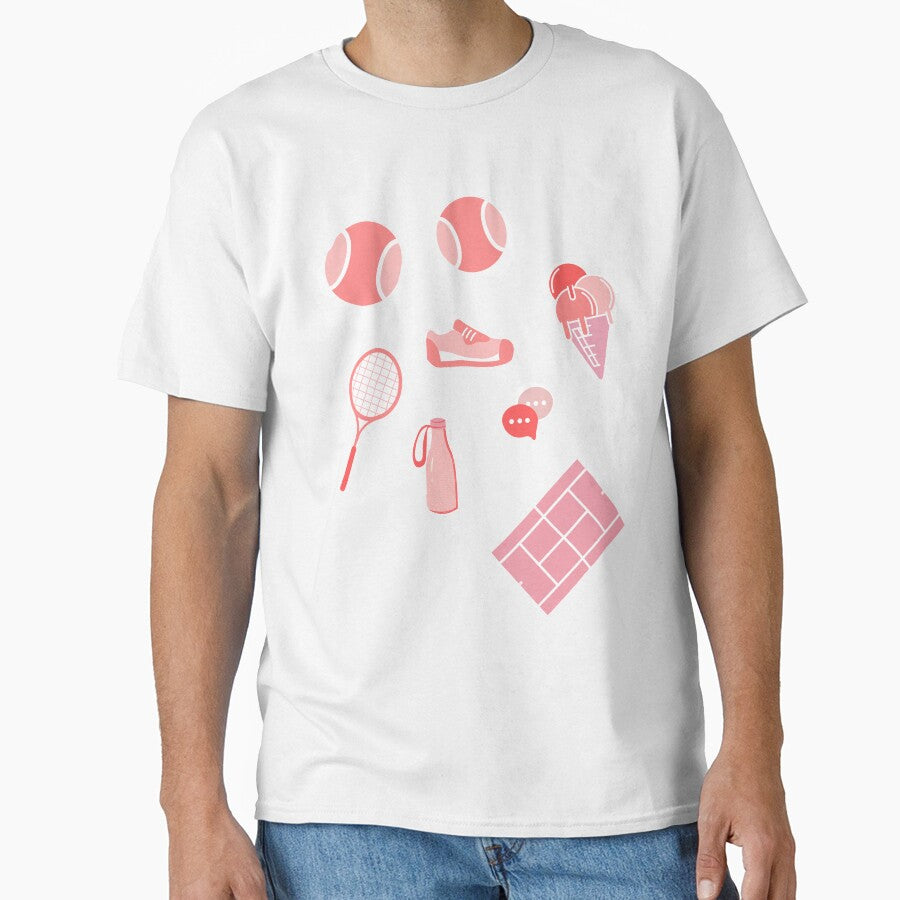 Pink Tennis Sticker pack by Pea Fitness