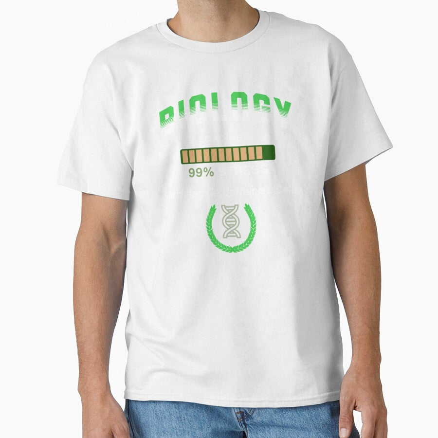 Biology Student Loading 99% Stress Funny Science Lab by Esoniana Design