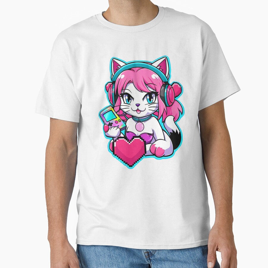 Sassy Vaporwave Cat Gamer Aesthetic by ChicTrendz