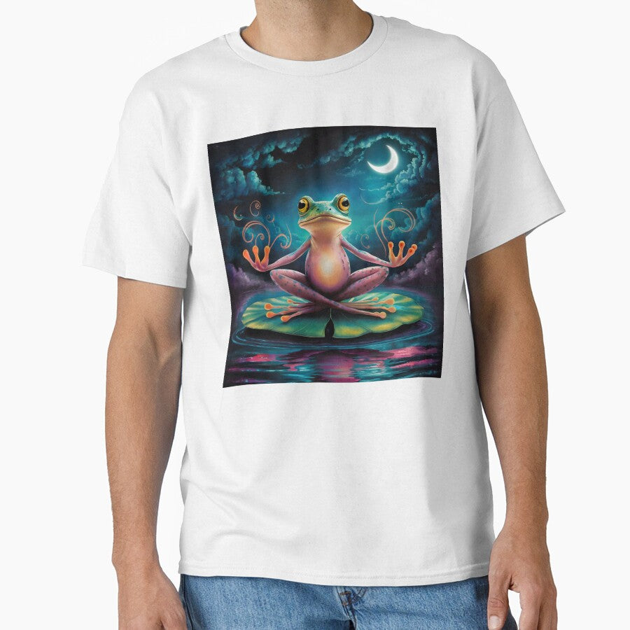 Cute Yoga Frog by JujuMaeDesigns