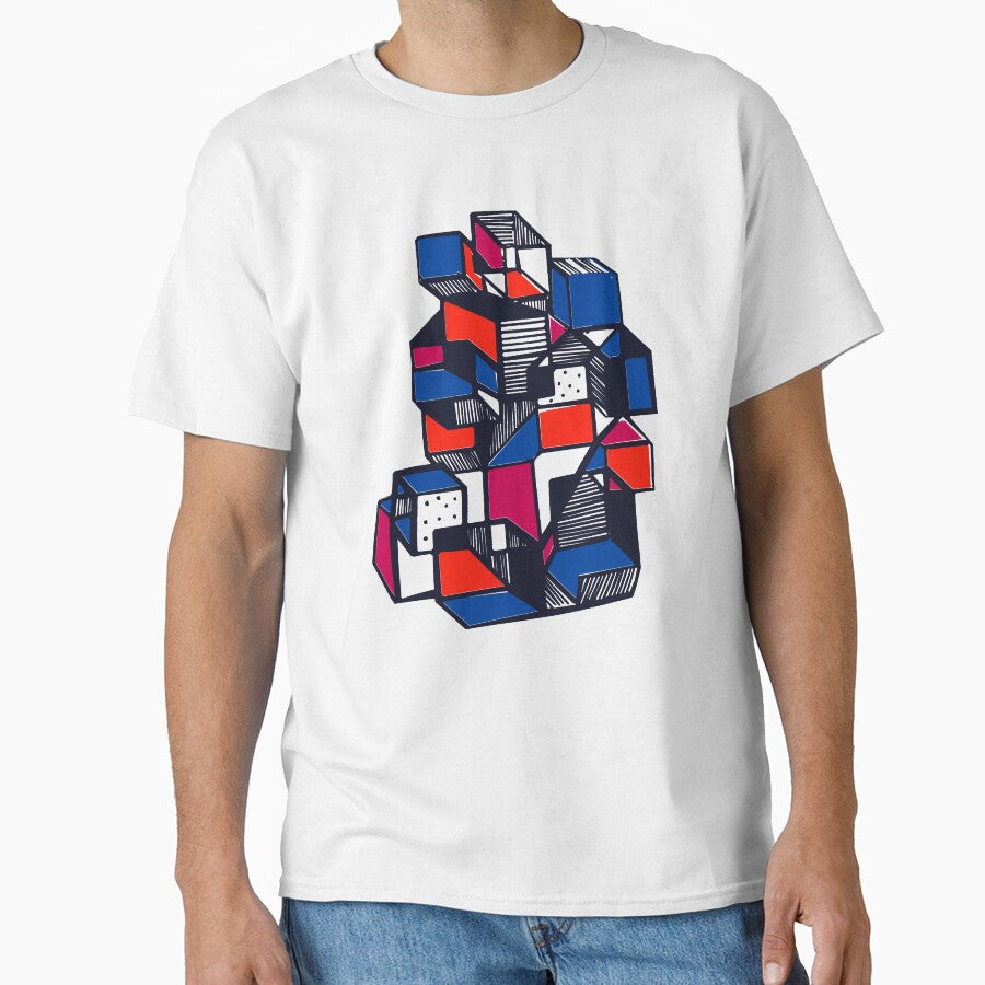 Geometric pop art  futuristic city by Carolina Salazar