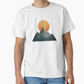 Majestic Mountain Sunset – Minimal Nature Art by AbhishekPanwar