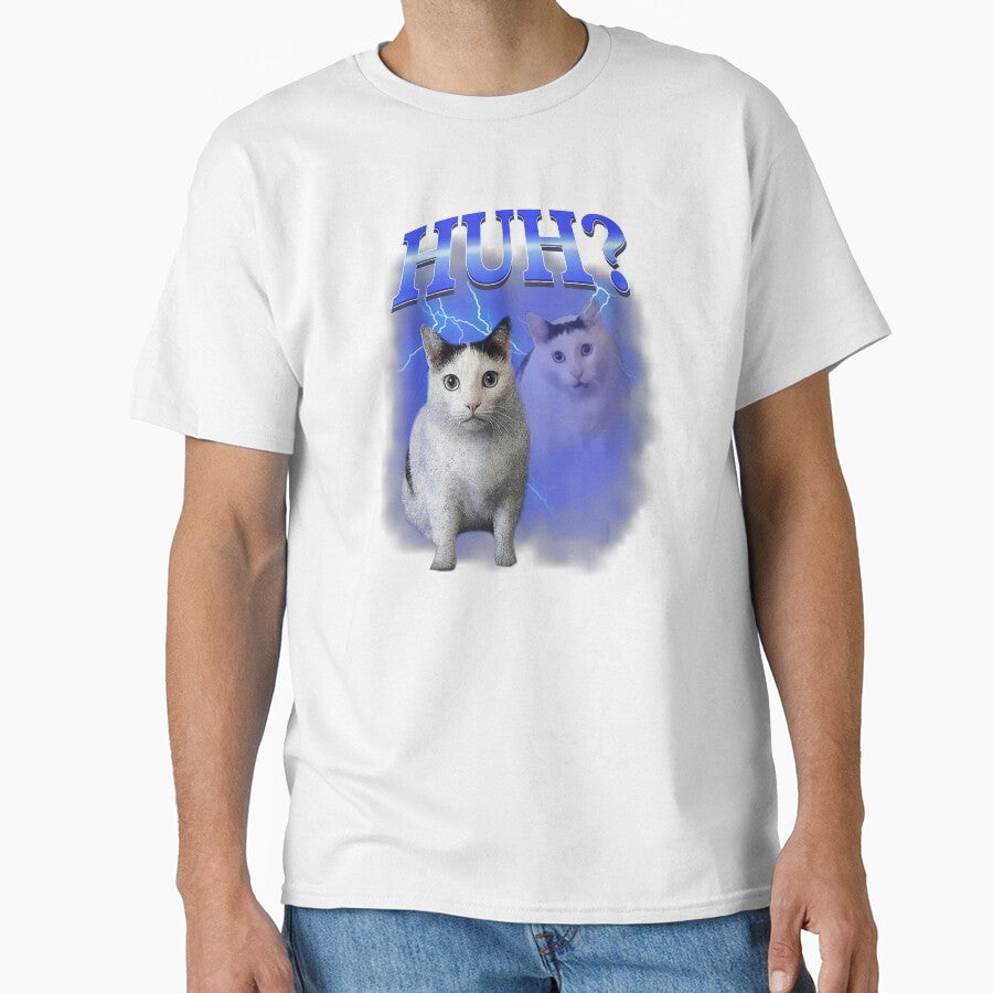 Huh Silly Cat Meme Funny Oddly Bootleg by tadmercado