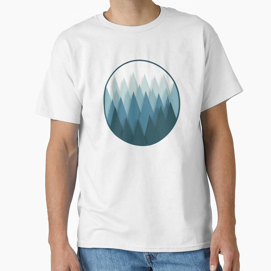 Minimalist Mountain, Forest, Into the Wild, Mountain Illustration by bluesky26