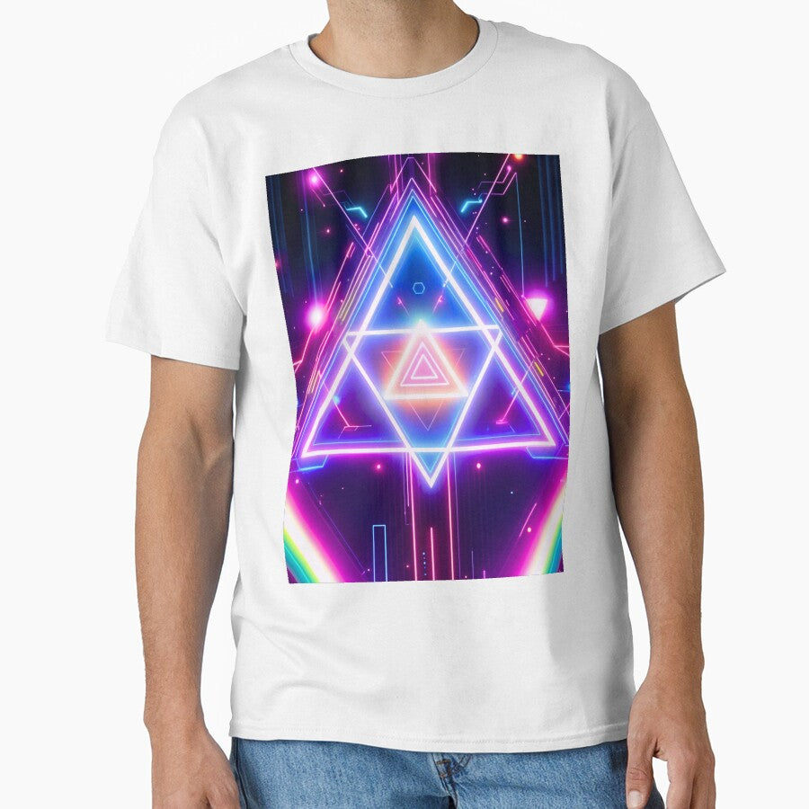 Geometric Neon Shapes by PhoceaWallpaper