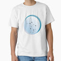 Virgo Constellation Art in Sky Blue Background Zodiac Element Colors by igashi