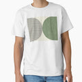 Half Circle Stripes - Green Black by moonlightprint