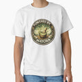 Powered by Matcha - Vintage Aesthetic Green Tea Badge Art by BrewmarkStudio