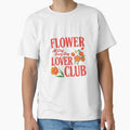 Flower Lover Club — Retro Botanical Illustration | Funny Gardener Quote Art by Colorful-Garden