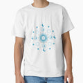 Celestial   black and    blue colourful  Cute  design with moon and  sun and stars 6 by CosmicNook1