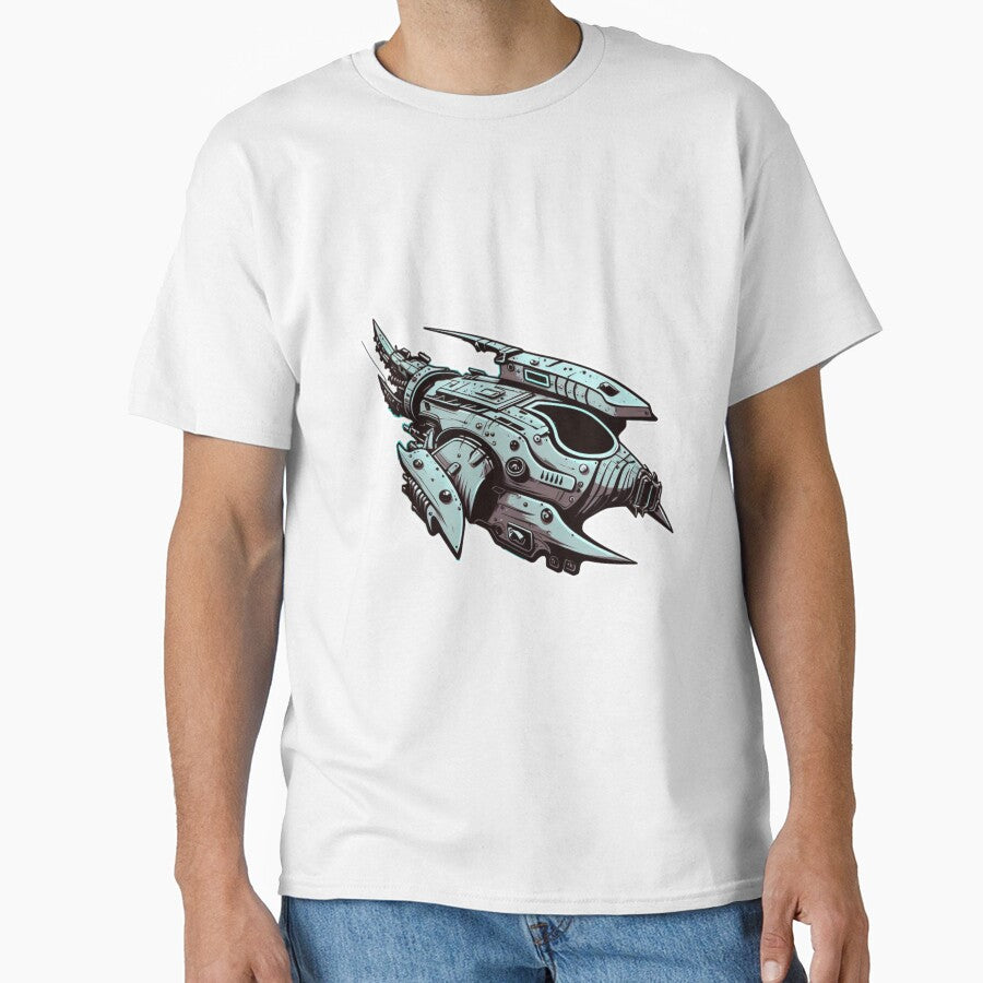 Futuristic Spacecraft Vintage Aesthetic Scifi Cyberpunk Airship Sticker by mintflavor