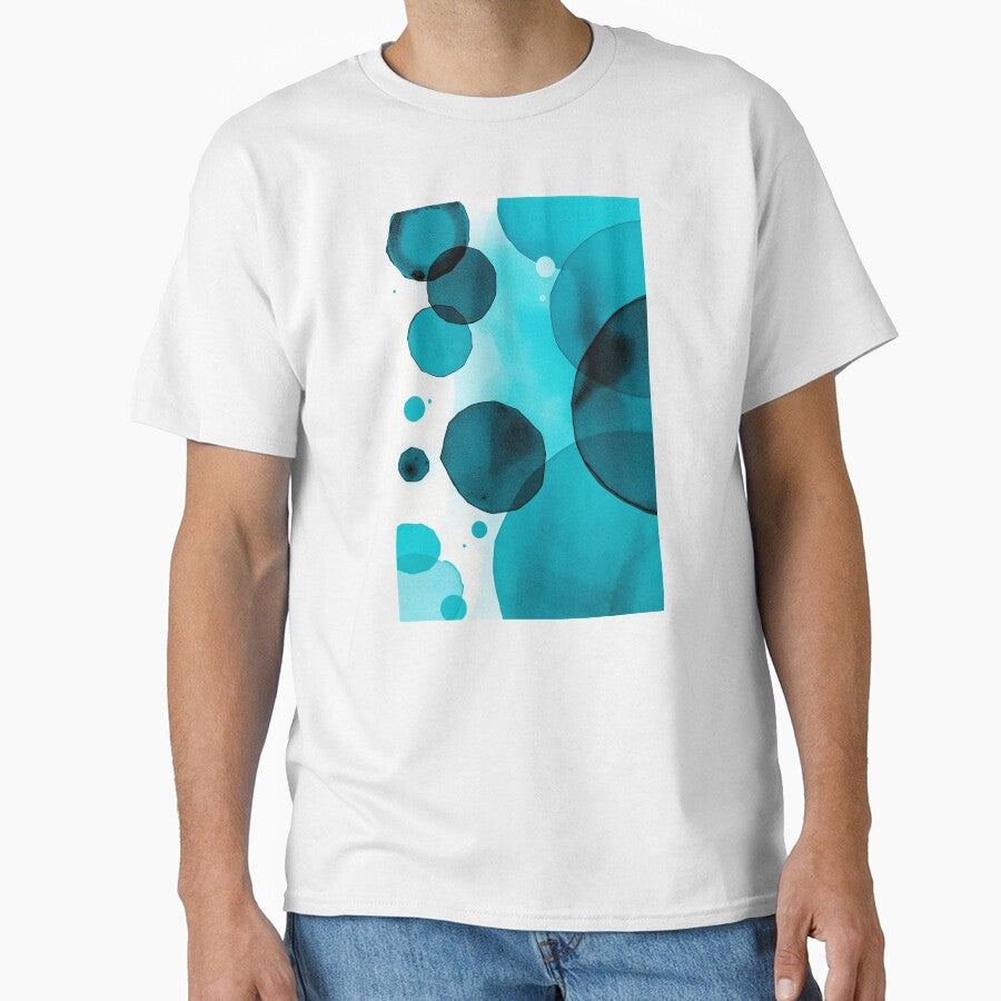Teal Watercolor Circles by ChrisButler