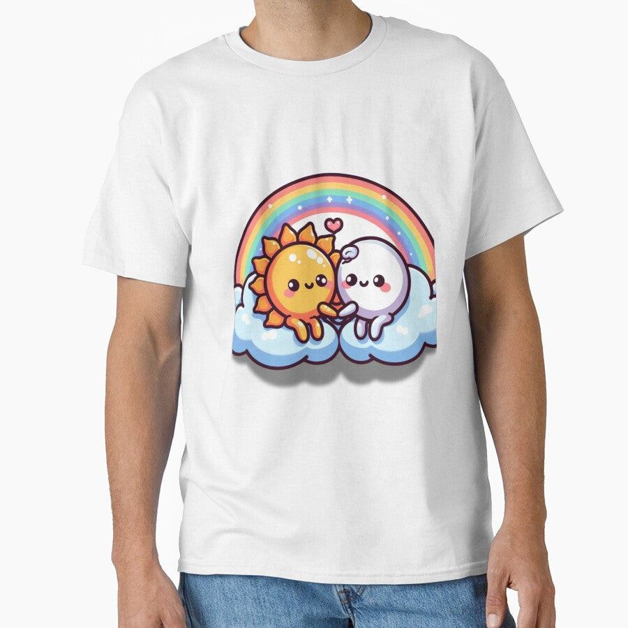 Sun and Moon's Eternal Friendship with a Rainbow by muitee