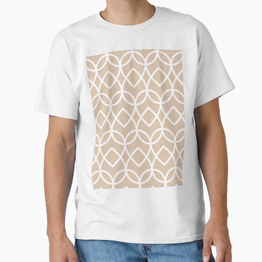 Brown and White Geometric Line Pattern Pairs DE 2022 Trending Color Cliff's View DEC720 by ColorOfTheYears
