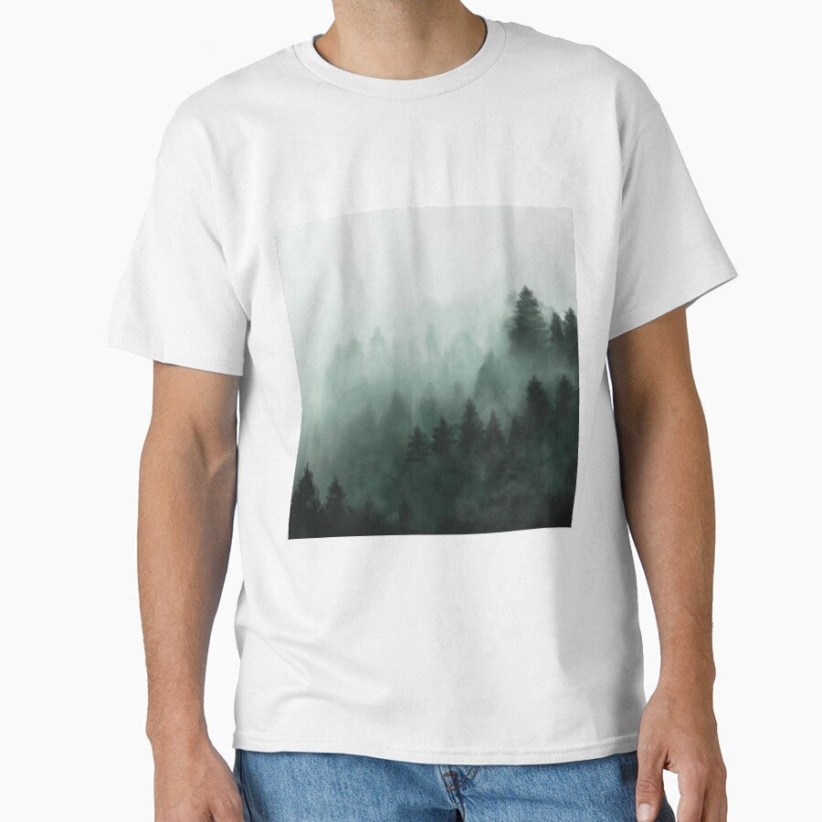 Misty Mountain Forest Painting by missdebi27