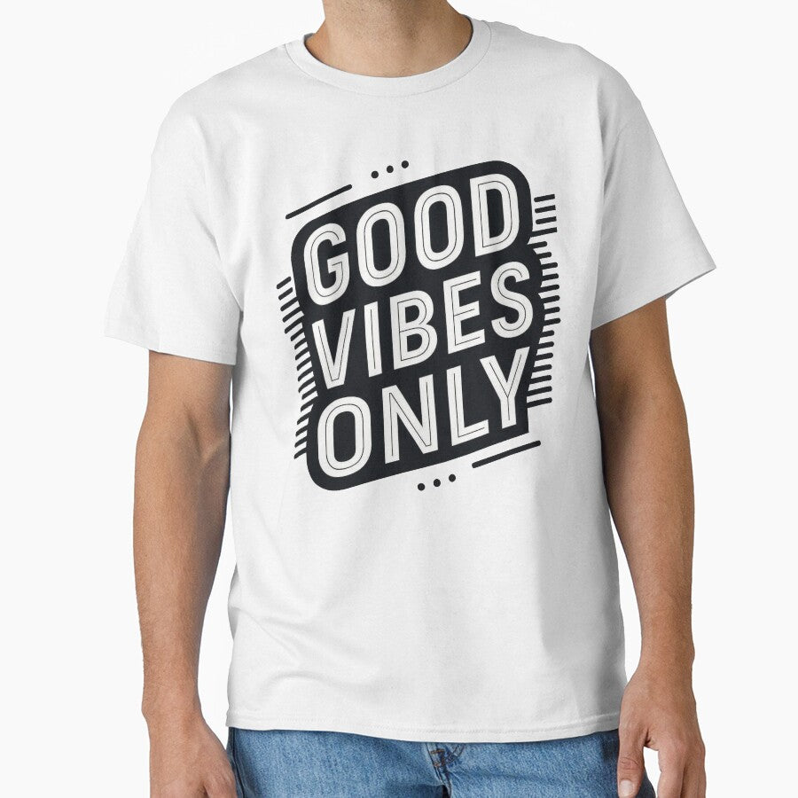 Good Vibes Only | Funny Motivational Typography Design by LibbArt
