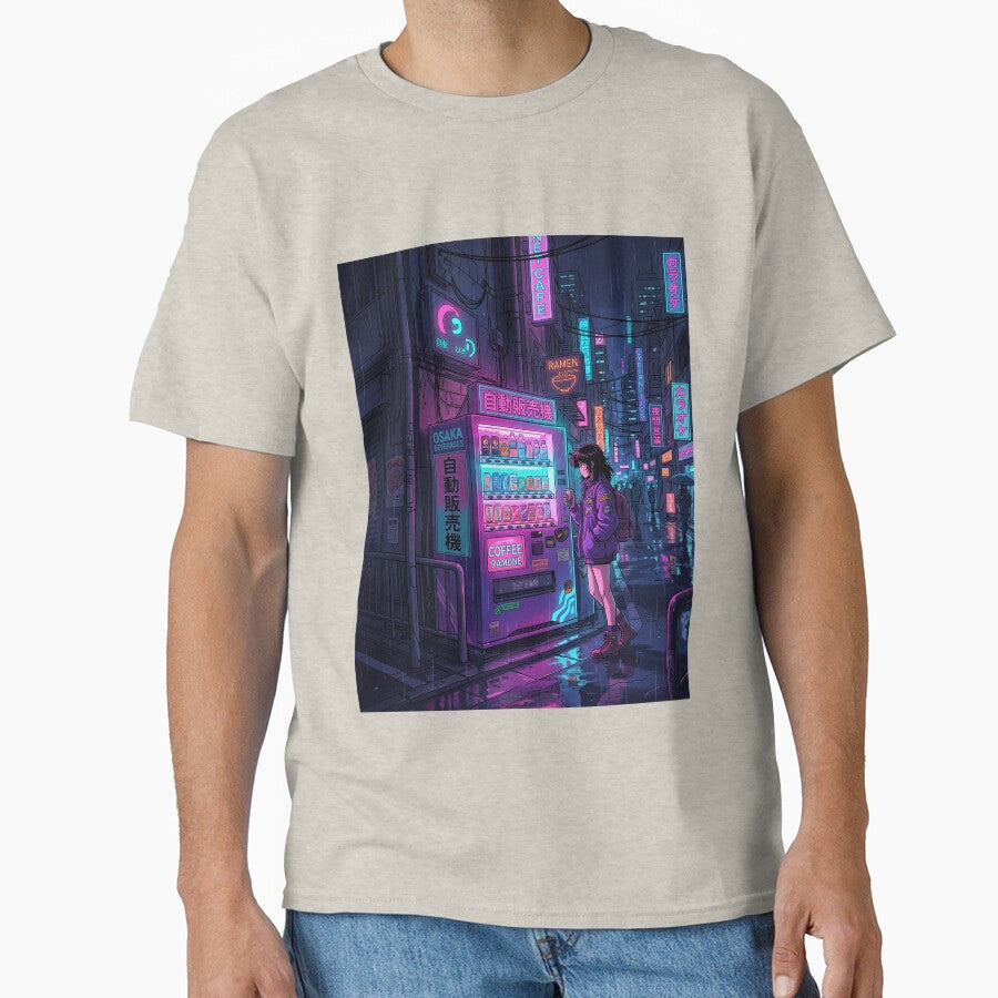 Lofi / Cyberpunk 90s anime style illustration by SubhAksara