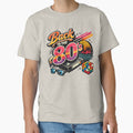 Back to the 80s Retro Vintage AI Graphic – Neon Synthwave Cassette & VHS Design by Cleora Art