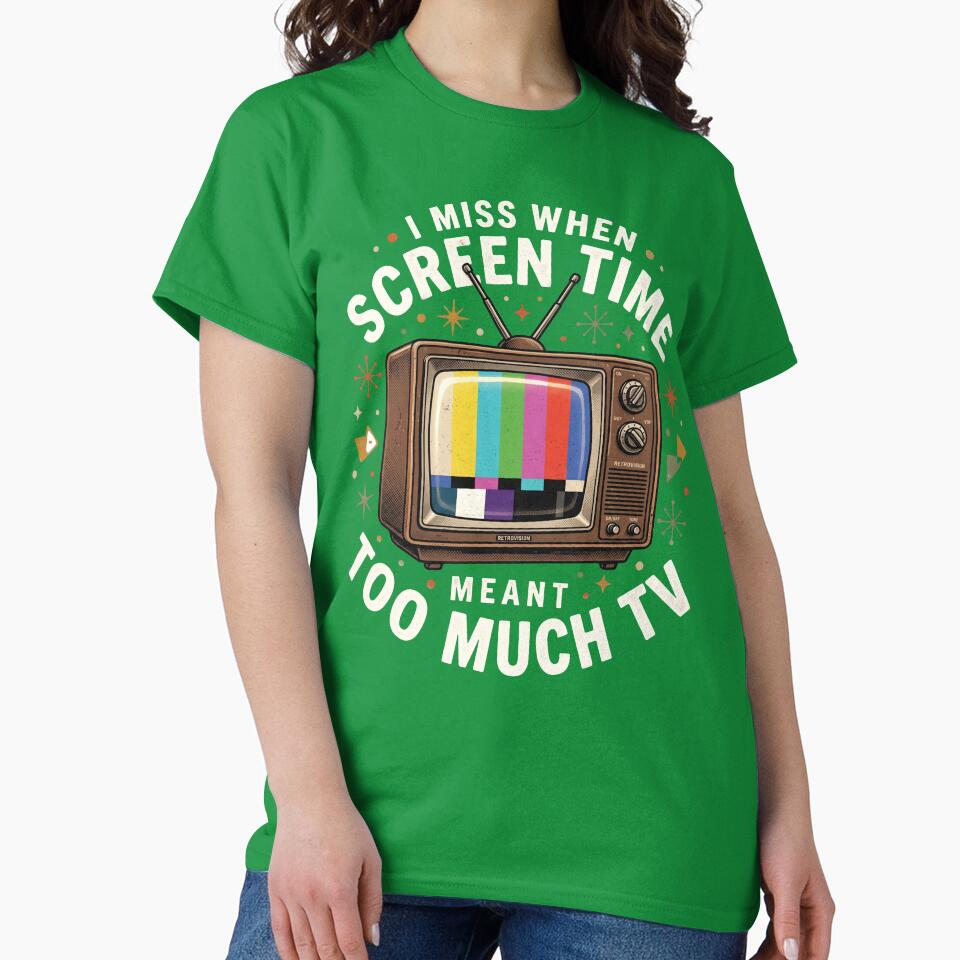 Retro Vintage TV Screen Time Nostalgia 80s 90s Pop Culture Aesthetic by AdyKurniawan