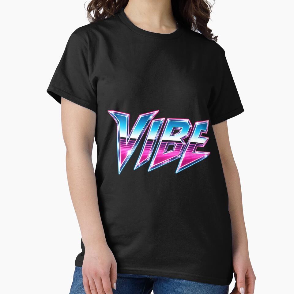 VIBE Retro Neon 80s Vaporwave Aesthetic by Kevin Shearer