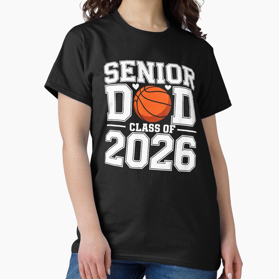 Senior Dad Class of 2026 Basketball Graduation Proud Father by allistermariam