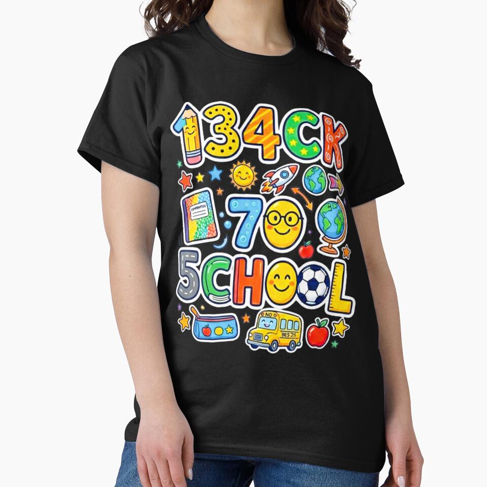 Back To School Leetspeak 1345CK 70 5CH00L Funny Student Teacher Gift by 519xdesign