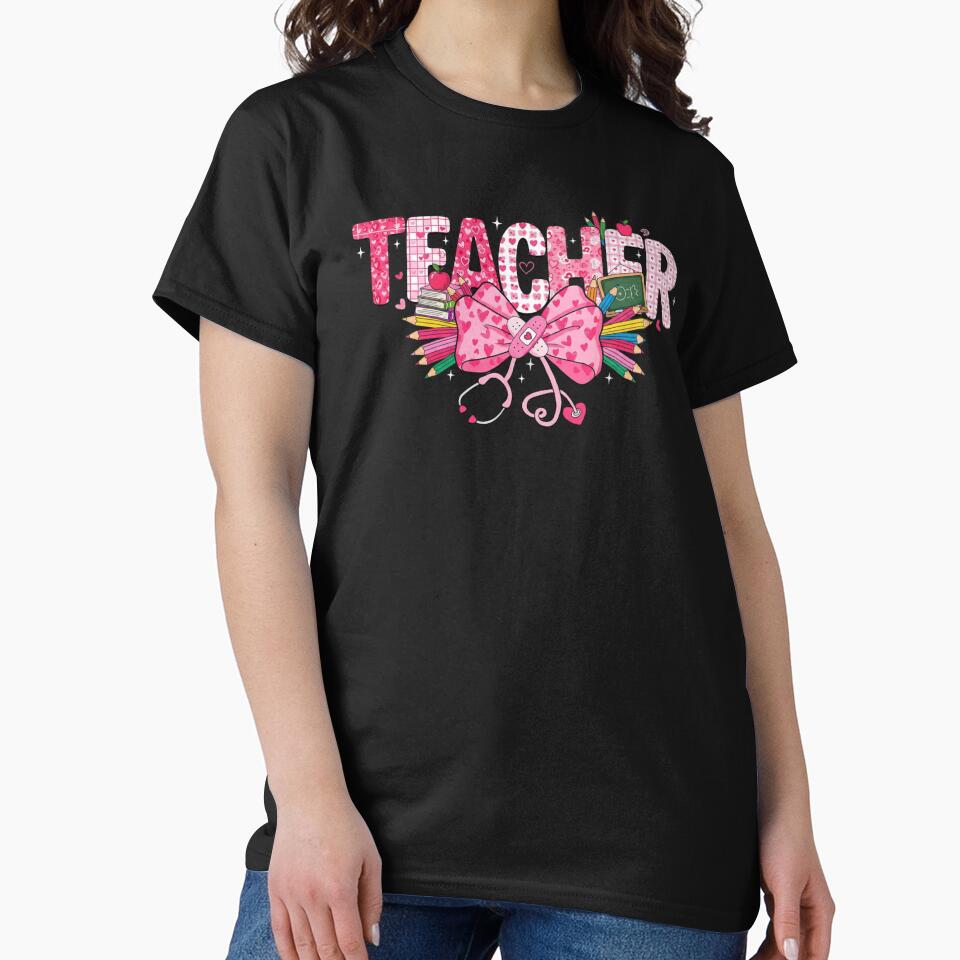 Teacher Heart Bow Stethoscope School by salmzouriart
