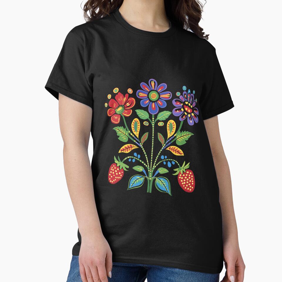 Anishinaabe Floral With Ojibwa flowers by YalenArt