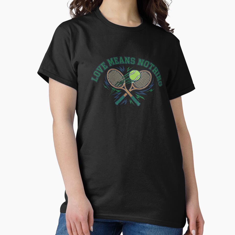 Love Means Nothing Retro 80s Country Club Tennis Racket by Sunday Social Club