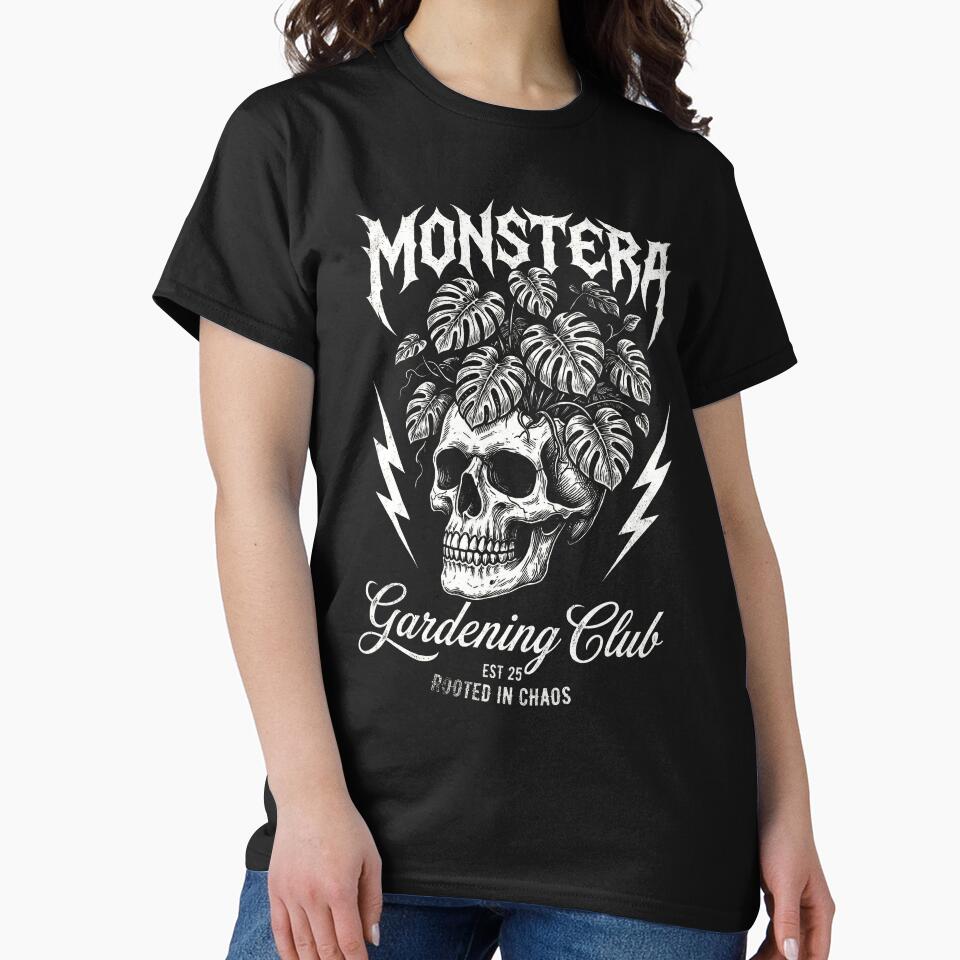 Monstera Skull Metal Gardening Club by AdyKurniawan