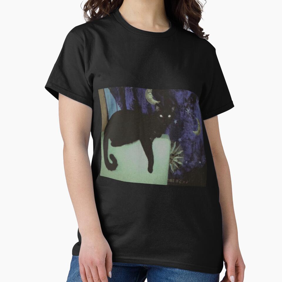 Black cat 90's celestial whimsygoth by BrontesWhimsyStore