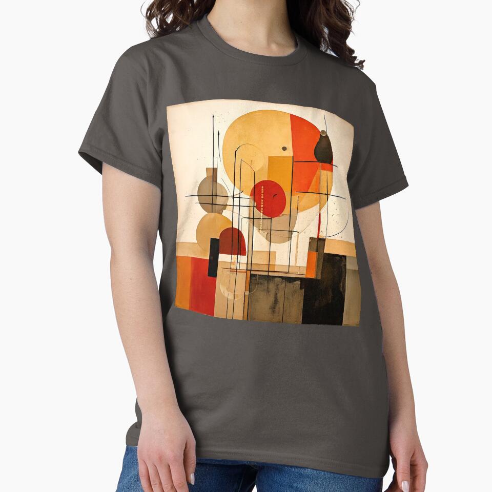 MCM - Mid Century Modern Art Painting - Abstract Earth Tones - Retro Geometric Shapes by CattlettArt