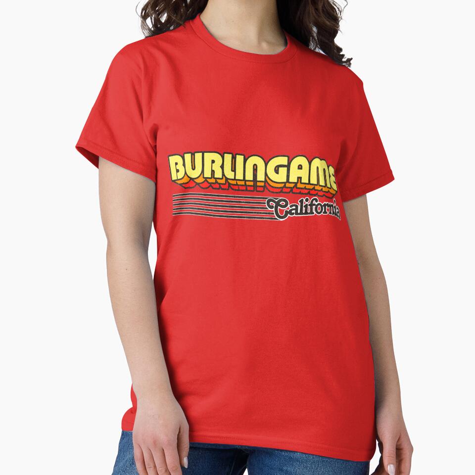 Burlingame, California | Retro Stripes by retroready