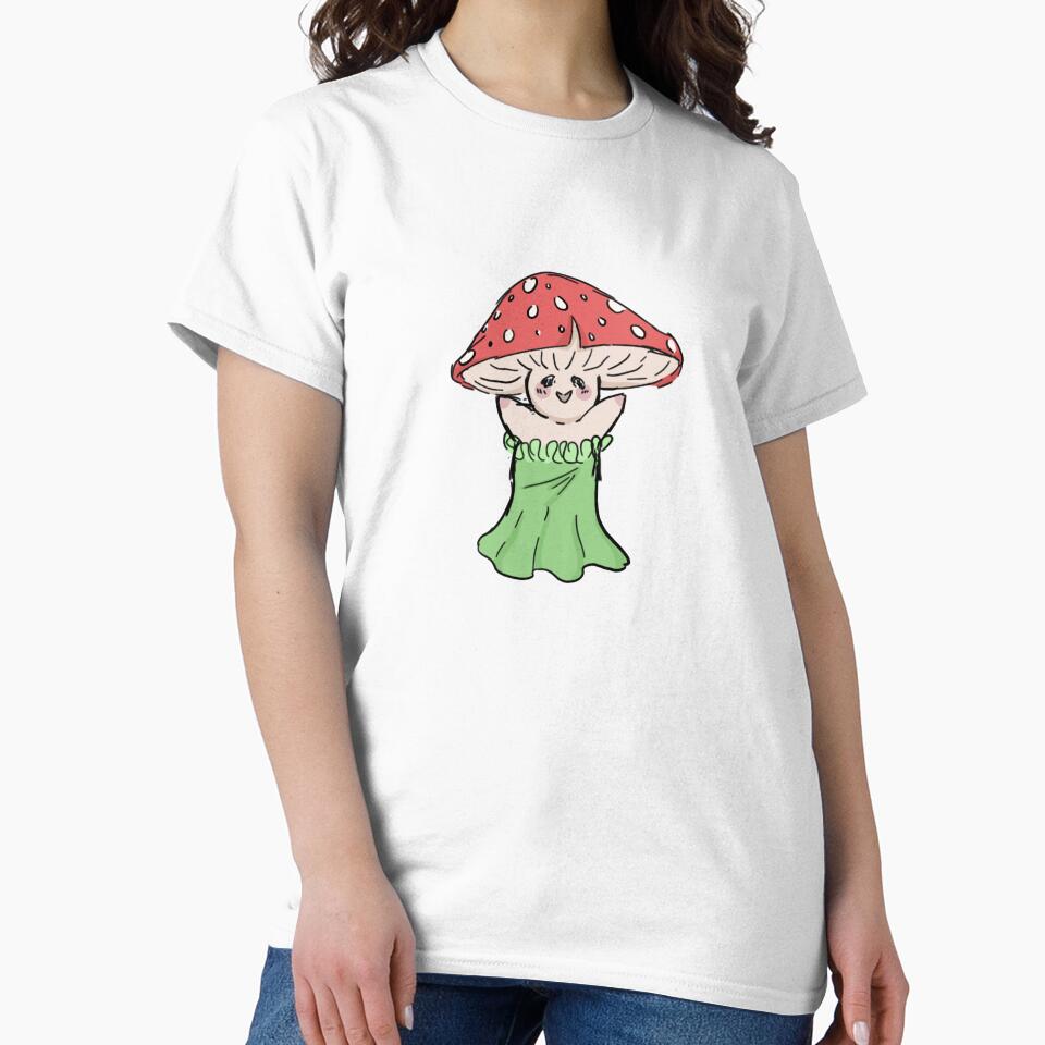 Mushroom Creature wearing a Dress by mushy-ribs