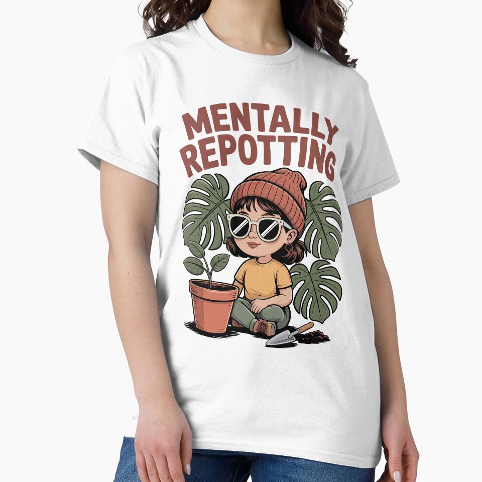 Mentally Repotting — Botanical Brain Break by Skull in Wool