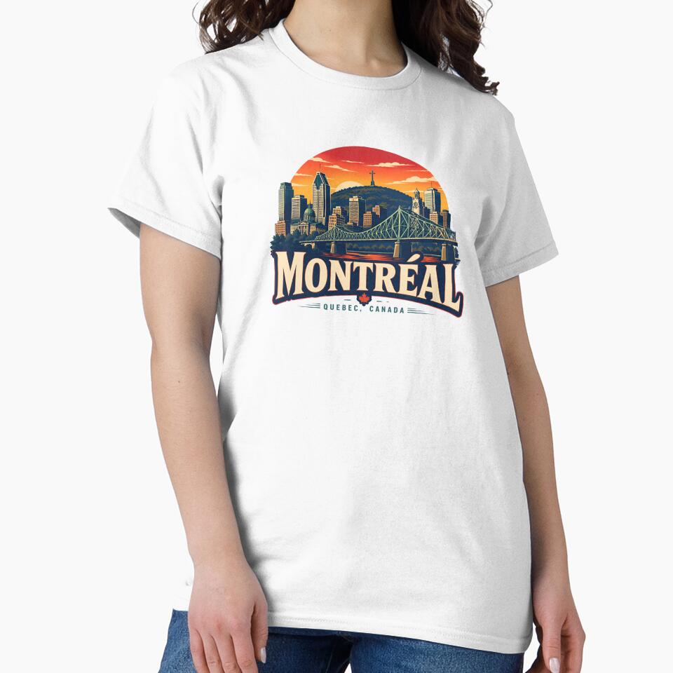 Montreal Quebec Canada Jacques Cartier Bridge Skyline by Fenay Designs
