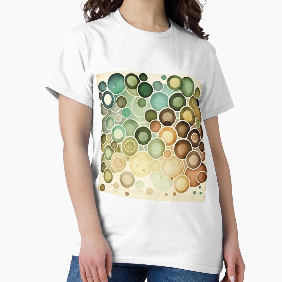 An Earth Tone Circles Watercolor design- Boho Chic Patterns by GVRDesign