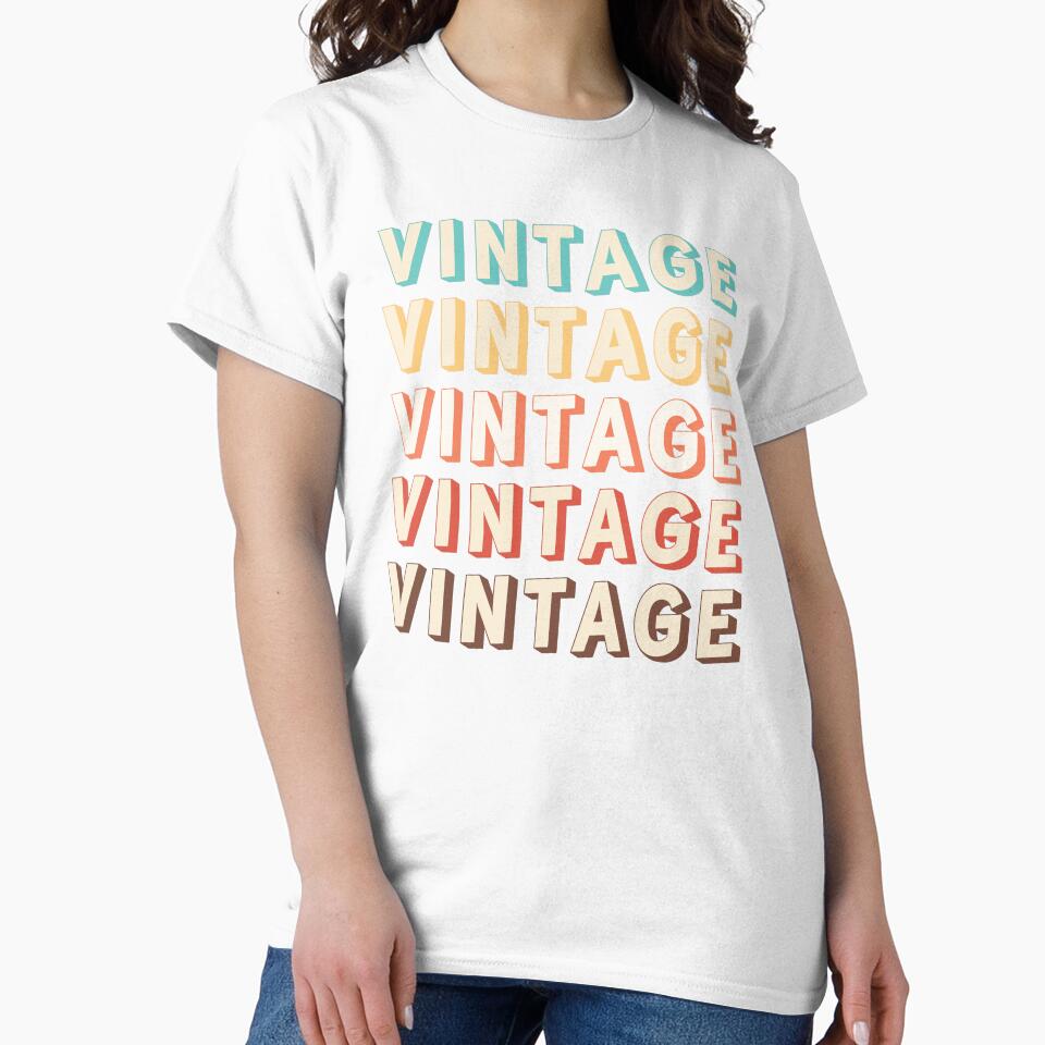 Iconic 70s Vintage Typography Art in Retro Color Palette by Deutschic