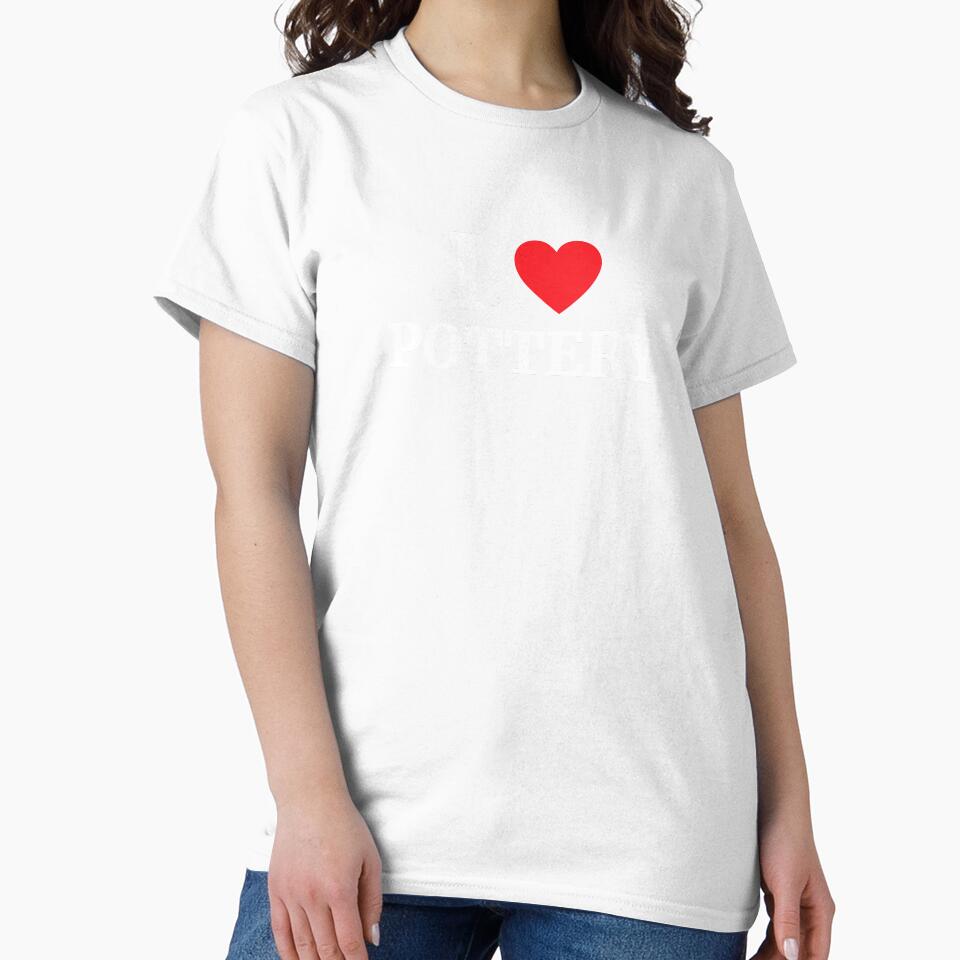 I Love Pottery Heart by Vanover Designs