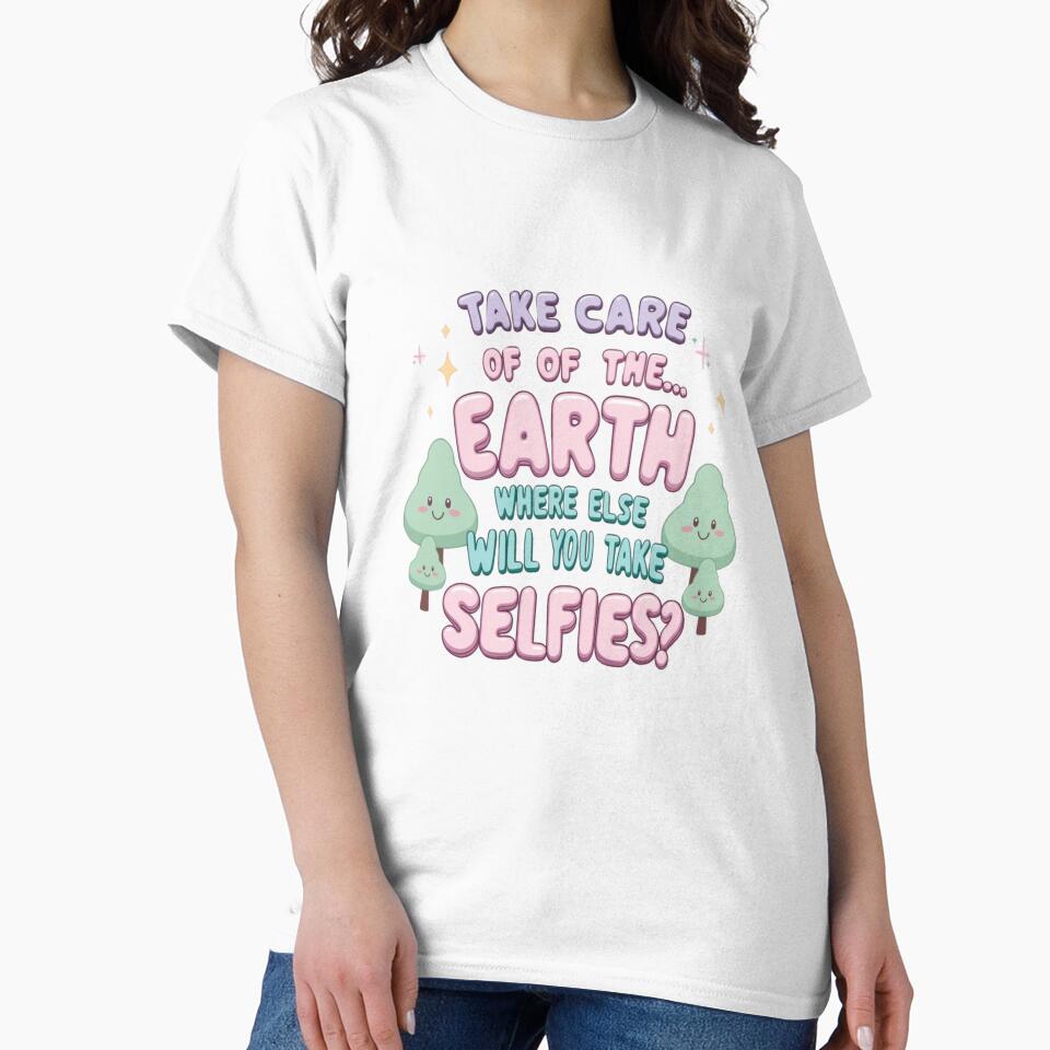 Cute Take Care of Earth Environmental Quote by ibobo4656