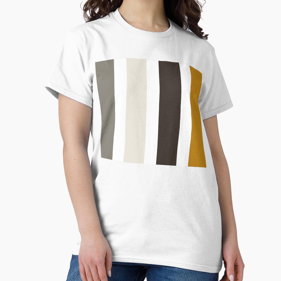 Retro Stripes; Grey, Gold, White and Beige by Coral-Cases