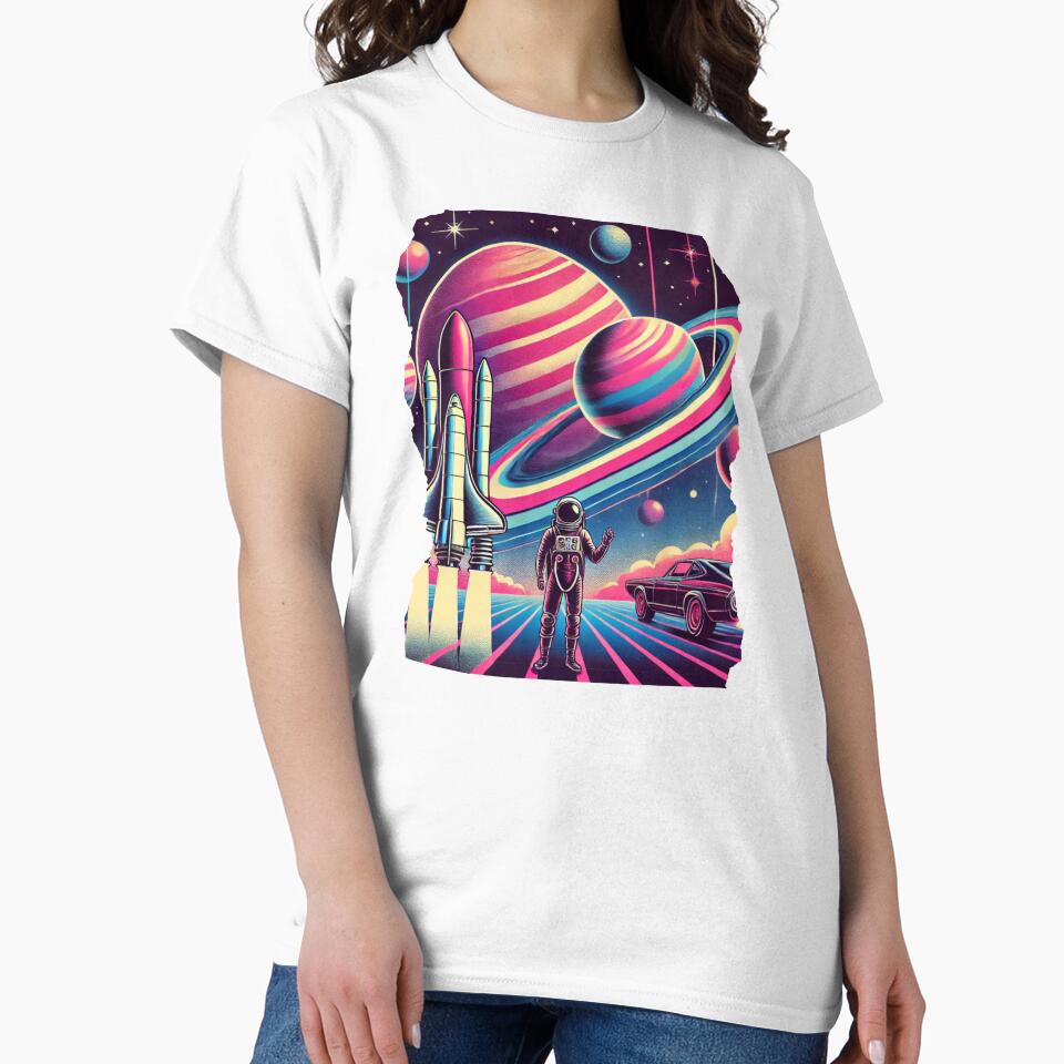 Cosmic Odyssey: Retro-Future Voyage by SparrowTrend