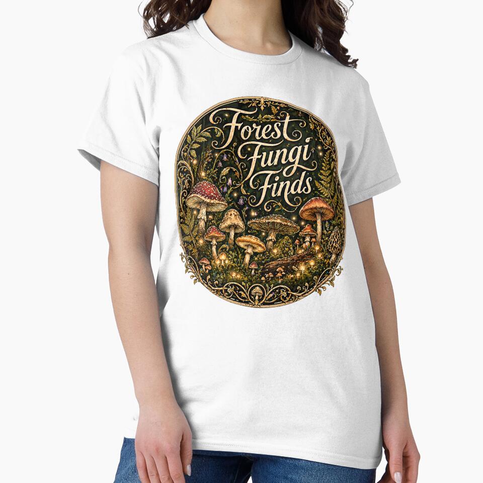 Forest Fungi Finds Magical Woodland Illustration by chattsuede