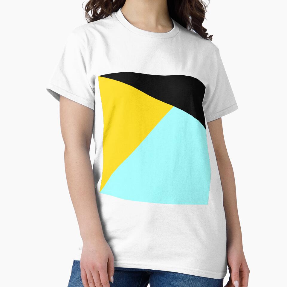 NORDIC Color Blocks Yellow Blue Black by Delinda Graphic Studio