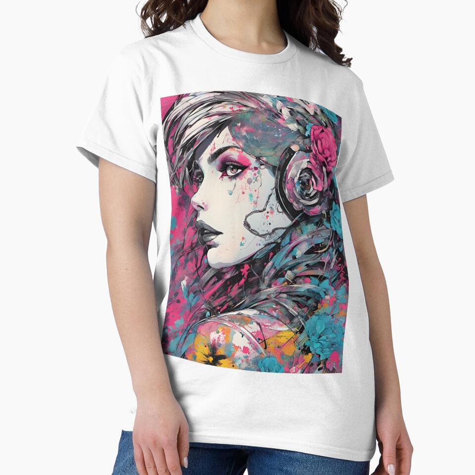 Abstract Art Deco Ink and Paint by SilverSunStudio